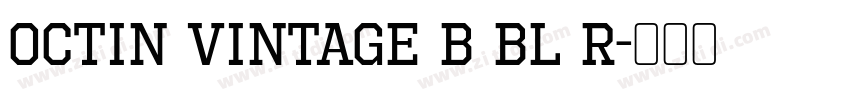 Octin Vintage B Bl R字体转换
